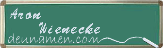 Aron Wienecke Visitenkarte